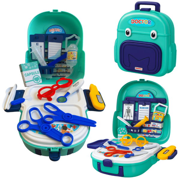 Kit Médico Brinquedo 30pc Maleta + Acessórios Fantasia Infantil Bebê Criança Menino Menina
