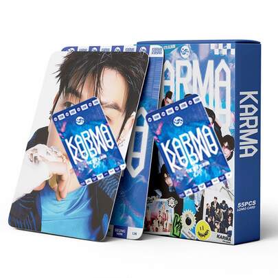 1 set/55 piezas Nuevo Merchandising de Fandom KARMA, que incluye tarjetas pequeñas, pósters, tarjetas LOMO, impresión de alta definición a doble cara, set de postales coleccionables, un regalo sorpresa para fans y amigos
