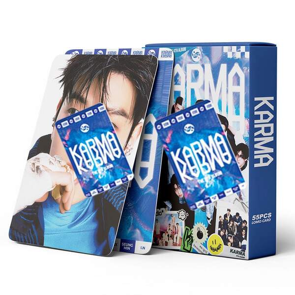 1set/55pcs New KARMA Fandom Merchandise, Including Small Cards, Posters, LOMO Cards, Double-Sided High-Definition Printing, Collectible Postcard Set, A Surprise Gift For Fans And Friends