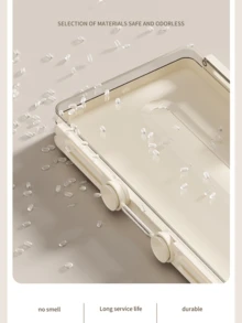 1 pièce Boîte à mouchoirs de bureau extensible en matériau transparent PP, support pour mouchoirs pour la maison, le salon, la table basse, distributeur de serviettes en papier de haute qualité, la salle de bain, la coiffeuse, la décoration d'intérieur, les accessoires de salle de bain