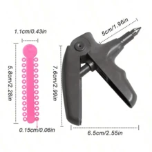 【便捷口腔塑料分配器+40个彩色结扎环】-牙科材料口腔结扎环结扎枪，适合个人和家庭使用