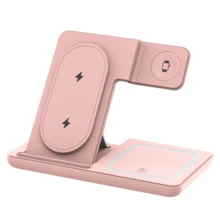 适用于 的三合一充电站，适用于 16e 16 15 14 13 12 11 X Pro Max 和手表的无线充电器 - 适用于 4 3 Pro 的无线充电站