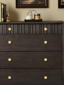 Solid European Furniture Handle, Cabinet Hardware Pull Knob, Metal Drawer Knob, Vintage Wooden Furniture Shoe Cabinet Drawer Dresser Pulls, Single Hole Brushed Gold Cabinet Knobs For Drawer, Wardrobe, Cabinet Door, Kitchen Cabinet, Dressing Table, American Style Home Decoration, Free Screws Included - Multicolor - View 7