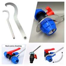 20-63mm (0.79-2.48in) Metal Wrench For Irrigation Fittings, Heavy Duty Metal Hook, Manual Tool, Heavy Duty Wrench, Pipe Wrench, Suitable For: Agricultural Irrigation/Greenhouse Planting Accessories And High Strength Hanging Hooks For Home And Factory - Silver - View 3