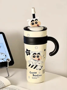 CRAYON SHINCHAN 1200ml/42.27oz Genuine Crayon Shin-Chan Cartoon Pattern Insulated Tumbler, Car Travel Gift Cup - Multicolor - View 11