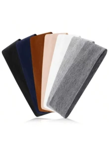 1 pièce Bandeau de sport unicolore, bandeau de yoga à haute élasticité, bandeau absorbant la transpiration et antidérapant, en tissu polyester doux, convient pour le yoga, le fitness, la course, les sports de plein air en toutes saisons