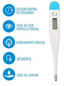 Digital Thermometer High Temperature Measurement For Armpit, Mouth, Durable Material White Color - White - View 7