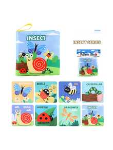 9 Stile von Stoffbüchern für Kleinkinder und Kleinkinder, Frühpädagogische Spielzeuge, Meerestiere, Palm Bücher, die nicht zerrissen werden können, mehrere kognitive Baby-Stoffbücher