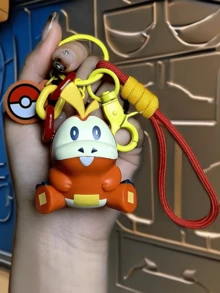 系列吊坠/钥匙扣，红色，采用优质PVC材料制成，配有彩色绳子、仙女球吊坠和扣环，非常适合装饰钥匙和包包，展现您的热情，是所有年龄段的粉丝、游戏玩家和收藏家的理想之选，也是生日和节日的绝佳礼物。 - 呆火鱷 - 查看 3