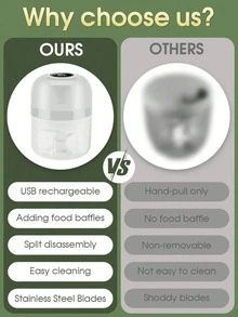 Electric Garlic Chopper, Onion Chopper, Multifunctional Vegetable Slicer, USB Charging, Independent Design, Easy To Clean, Garlic Grinder, Blender, Seasoning And Spice Tool, Food Kitchen Small Tool, Household, Outdoor, Picnic Auxiliary Food Cooking Machine