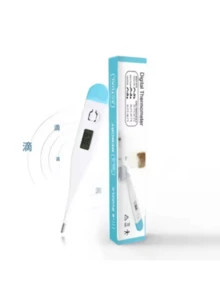 Digital Thermometer High Temperature Measurement For Armpit, Mouth, Durable Material White Color - White - View 8