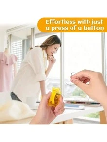 柠檬黄自动DIY手工缝纫穿线器 - 1件装穿线器，适用于家用工艺品和缝纫用品 - 彩色 - 查看 4