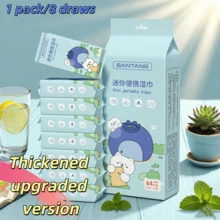 Portable Ultra Mini Wet Wipes, Cute Wet Wipes, Essential For Students, Outdoor Wet Wipes, Cleaning Wet Wipes, Portable Wet Wipes Disposable Cleaning Wet Wipes, Kitchen Cleaning, Stain Cleaning, Suitable For Daily Home Cleaning, Outdoor Travel Accessories, School Supplies, Perfect Gifts For Halloween And Christmas