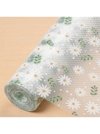 1 Roll Clear Multi Pattern Optional Shelf Liner, Non-Slip Cabinet Drawer Shelf Liner, Waterproof Fridge Liner, Cuttable Cabinet Drawer Liner, Non-Adhesive Fridge Liner EVA Placemat, Oil-Proof, Waterproof, Stain-Resistant Cabinet Mat, Kitchen, Cabinet & School Bathroom, Office, Home, Travel, Mother's Day Decorations Halloween Decorations Christmas Decorations