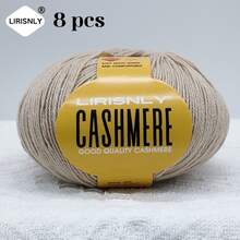 LIRISNLY 8 Balls/Pack 400g High Quality Cashmere Yarn, Soft, Warm, Breathable, Easy To Knit, For Knitting Sweaters, Hats, Gloves, Shawls, Blankets, DIY Handicrafts, Furniture Accessories - Multicolor - View 9