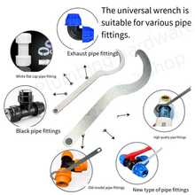 20-63mm (0.79-2.48in) Metal Wrench For Irrigation Fittings, Heavy Duty Metal Hook, Manual Tool, Heavy Duty Wrench, Pipe Wrench, Suitable For: Agricultural Irrigation/Greenhouse Planting Accessories And High Strength Hanging Hooks For Home And Factory - Silver - View 5