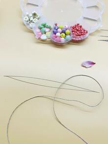 Stainless Steel Beading Needles, Openable, Quick Beading, Suitable For DIY Jewelry Making Tools - Silver - View 2