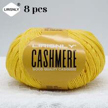 LIRISNLY 8 Balls/Pack 400g High Quality Cashmere Yarn, Soft, Warm, Breathable, Easy To Knit, For Knitting Sweaters, Hats, Gloves, Shawls, Blankets, DIY Handicrafts, Furniture Accessories - Multicolor - View 15