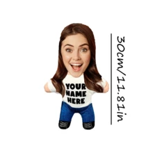 Cojín personalizado con foto, diseño de dibujos animados lindos, pantalones azules, cojín personalizado con retrato, impresión a doble cara, cojín de sofá, regalo de cumpleaños único, Navidad, Halloween, Acción de Gracias, para familia y amigos, para familia, decoraciones de fiesta de Sweet 16 - Sube fotos para personalizar almohadas. - Ver 18