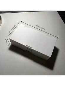 High Quality White Multifunctional Folding Stationery Storage Box, Stickers, Keychain, Washi Tape, Memo Pad, Desktop Organizer, Back To School - Rectangle - View 6