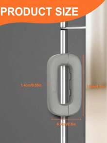 1 X Fridge Door Protection Lock, Plastic Fridge Lock, No Drilling Required, Self-Adhesive Multi-Purpose Fridge/Dishwasher Lock, Fridge Security Lock, Prevents Fridge Door From Not Closing Tightly, Anti-Theft And Anti-Opening - Multicolor - View 12
