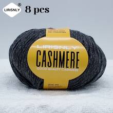 LIRISNLY 8 Balls/Pack 400g High Quality Cashmere Yarn, Soft, Warm, Breathable, Easy To Knit, For Knitting Sweaters, Hats, Gloves, Shawls, Blankets, DIY Handicrafts, Furniture Accessories - Multicolor - View 30