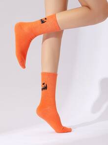 2 pares de calcetines de media caña para hombre de Halloween, otoño