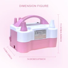 AOYI Portable Electric Balloon Pump With Dual Nozzles And Knotter, Electric Balloon Inflator Time Saving , Suitable For Party Decorations, Gatherings, Suitable For Graduation Gifts, Bachelor Party Gifts, Graduation Gifts, Back To School Gifts, Wedding Guest Return Gifts, Halloween, Christmas Decorations, Birthday Party Decorations And Wedding Supplies, Room Decorations - View 4