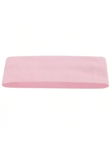 1 pièce Bandeau de sport unicolore, bandeau de yoga à haute élasticité, bandeau absorbant la transpiration et antidérapant, en tissu polyester doux, convient pour le yoga, le fitness, la course, les sports de plein air en toutes saisons