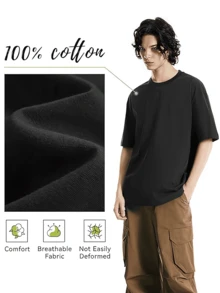 Camiseta de hombre con diseño divertido Viva México Sombrero,maracas y bigote.Estilo casual y original,perfecta para celebrar con alegría. - Negro - Ver 4