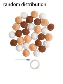 1个随机棕色泰迪熊生日字母横幅，带毛球绳，派对装饰横幅，适合婴儿生日派对、迎婴派对、婴儿主题派对