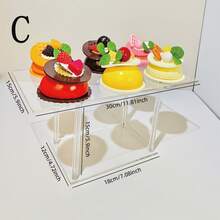 Acrylic Cake Stand, Stackable Square Transparent Cupcake Display Rack, Suitable For Birthday Party, Christmas, Wedding, Graduation - Multicolor - View 8