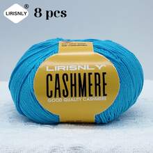 LIRISNLY 8 Balls/Pack 400g High Quality Cashmere Yarn, Soft, Warm, Breathable, Easy To Knit, For Knitting Sweaters, Hats, Gloves, Shawls, Blankets, DIY Handicrafts, Furniture Accessories - Multicolor - View 26