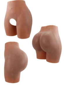 European & American Hot-Selling Silicone Butt Lifting Shorts, Unisex High Waist Shaping Fake Buttocks Pants, Thickened Design Lifting Peach Butt, Suitable For Daily & Sports Wear, Confident Shaping