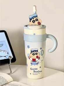 CRAYON SHINCHAN 1200ml/42.27oz Genuine Crayon Shin-Chan Cartoon Pattern Insulated Tumbler, Car Travel Gift Cup - Multicolor - View 12