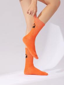 2 pares de calcetines de media caña para hombre de Halloween, otoño