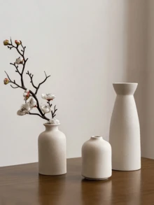 1pc Nordic Minimalist Ceramic Vase, High-Quality Tabletop Decoration, Living Room Flower Arrangement, Entrance Hall, Wine Cabinet, Bedside Table, Small Dining Table Ornaments