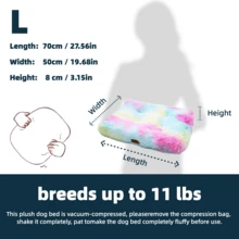 1PC Washable Plush Pet Crate Bed For Dog Pet Mat Bed For Cat Fluffy Comfy Pet Sleeping Mat Warm And Comfortable Soft Long-Hair Fluffy Pet Bed For Large, Medium, Small Dogs Breeds,Please Arrange It By Hand Before Use, And It Is Recommended To Buy One Size Larger. - Multicolor - View 19