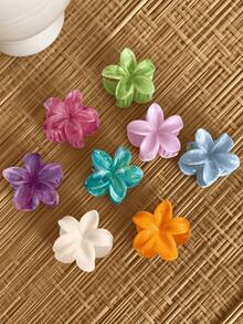 8 قطعة/مجموعة مشابك شعر بشكل زهرة بلاستيكية بقطر 4.5 سم/1.77 بوصة، مزيج عشوائي من الأبيض والأزرق والأحمر الوردي والبنفسجي والأخضر والبرتقالي، أنيقة وعملية وأنيقة وبأسلوب بسيط، مناسبة للارتداء اليومي والتنقل والحفلات والأنشطة العادية والشاطئ والعطلات وغسل الوجه والمكياج وتنسيق الملابس، إكسسوارات شعر موضة الخريف والشتاء