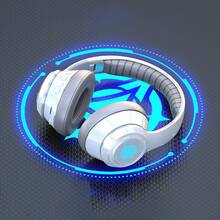 Halloween Must Have: RGB Breathing Lights Wireless Headphone Dynamic RGB Breathing Lights Wireless Headphone Ultra 200H Battery Life, 99D Immersive Surround Sound With Crystal Clear Noise Cancelling Mic, All-Day Comfort & Universal Compatibility Gift For Girls & Boys