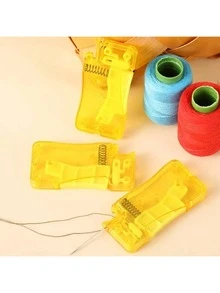 柠檬黄自动DIY手工缝纫穿线器 - 1件装穿线器，适用于家用工艺品和缝纫用品 - 彩色 - 查看 6