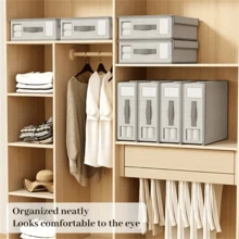 Cutie de depozitare pliabilă 2 buc/1 buc cu mâner, lenjerie de pat, cutie de depozitare pentru pături (potrivită și pentru lenjerie de pat), organizator de depozitare, cutie de depozitare transparentă pentru fereastră (ușor de marcat și clasificat), cadou de Crăciun, depozitare esențială pentru casă.