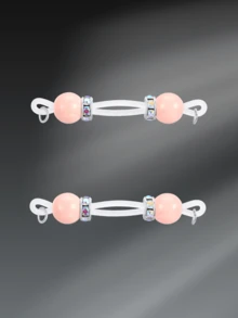 CIZME 1对可爱水晶假乳环，女士日常装饰配饰，彩色仿乳环，无需穿孔 - Fake Nipple Rings-2 - 查看 16