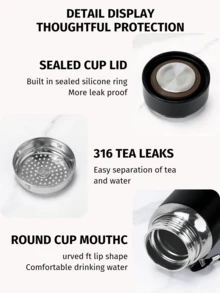 1L/33.81oz Thermal Water Bottle Keep Cold And Hot Water Bottle For Water Tea Coffee Vacuum Flasks Stainless Steel Bottle Can Be Used As A Water Cup Back To School