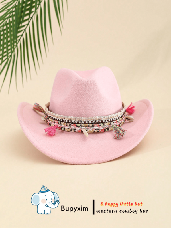1pc Kids' Western Cowboy Hat For Festivals, Parties, Traveling, Etc.