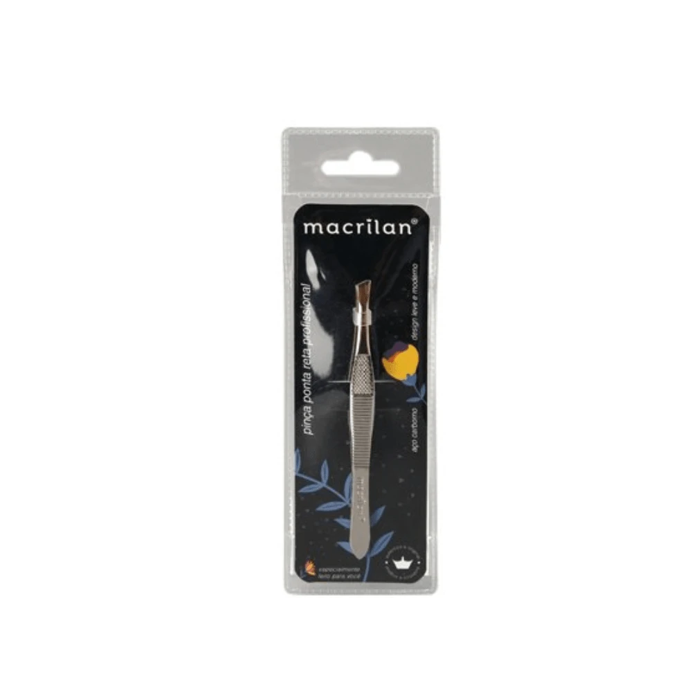 Pinça Profissional Com Ponta Diagonal - Macrilan - PI-1 - Cílios naturais - Visão 1