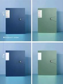 1pc A4 Size Clear Multi-Layer Ring Binder Folder, 40-Page Snap Closure Document Organizer Folder, Large Capacity Student Test Paper/Contract File Storage, PP Material Student Certificate Exam Paper Document Organizer Back To School, For Storing Certificates, Physical Exam Records And Other Documents Back To School,School Supplies - Multicolor - View 9