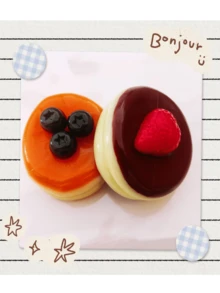 Realistic Cake Squeeze Toy, Pressure Relief Toy, Best Choice For Adults To Relieve Anxiety, High Toughness And Viscosity Anti-Drop Stress Relief Toy, Strawberry/Blueberry Souffle Cream Explosion Realistic Cake Dough Texture, Perfect Gift For Birthday, Christmas, Party, Easter/Back To School Season - Multicolor - View 12