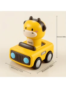 按压式汽车玩具动物赛车，玩具车套装，惯性汽车玩具儿童玩具车，送给男孩和女孩的完美礼物，男孩玩具，玩具车，玩具车，男孩汽车，汽车驾驶活动，婴儿玩具车，返校