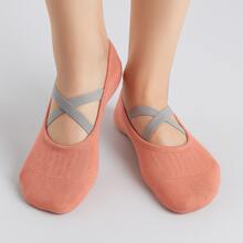 Kit 3 Pairs Of Adult Non-Slip Pilates Yoga Fitness Women's Activities Slipper Socks - 彩色 - 查看 4